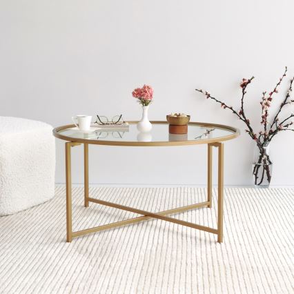 Soffbord GOLD SUN 40x83 cm guld