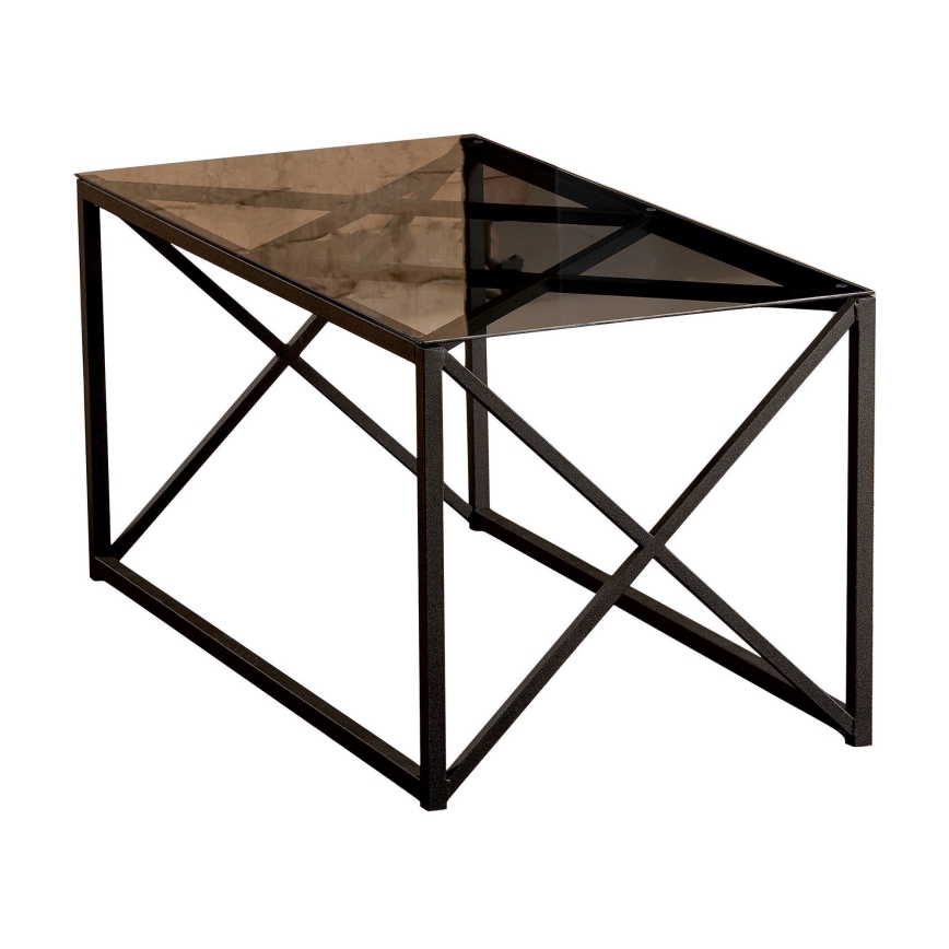 Soffbord ILIOMAR 46,6x94 cm svart