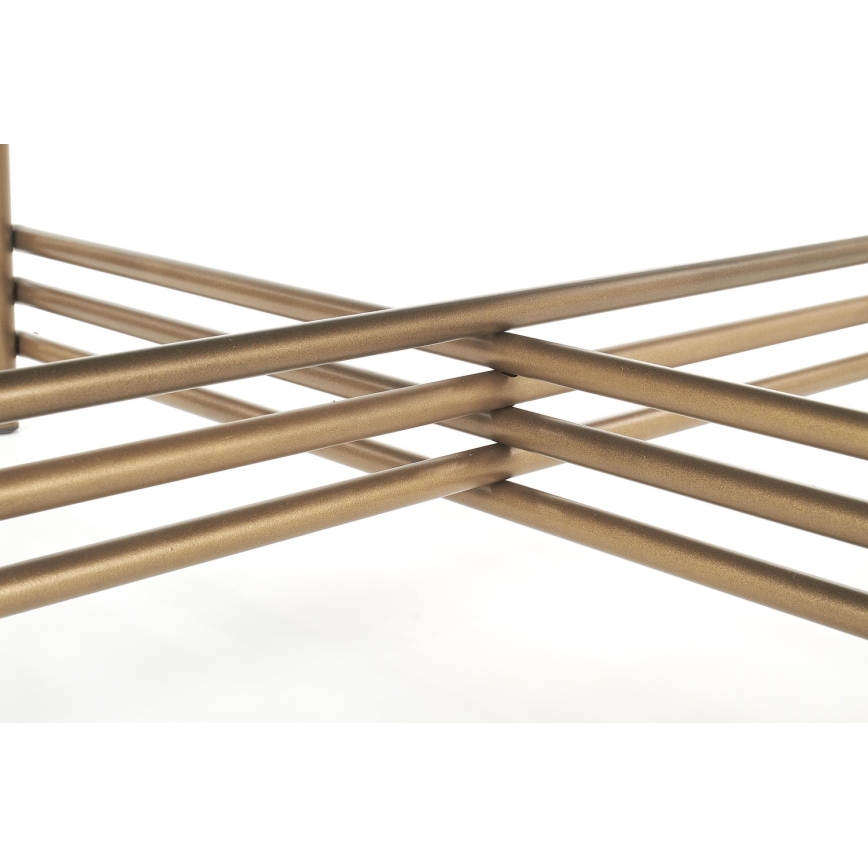 Soffbord ISMENA 41x80 cm guld/svart