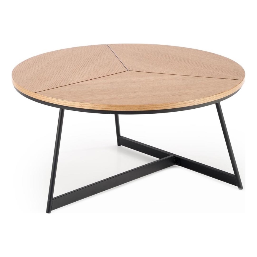 Soffbord KARIDA 41x80 cm beige/svart