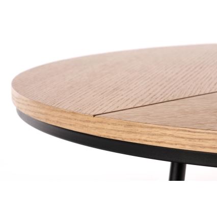 Soffbord KARIDA 41x80 cm beige/svart