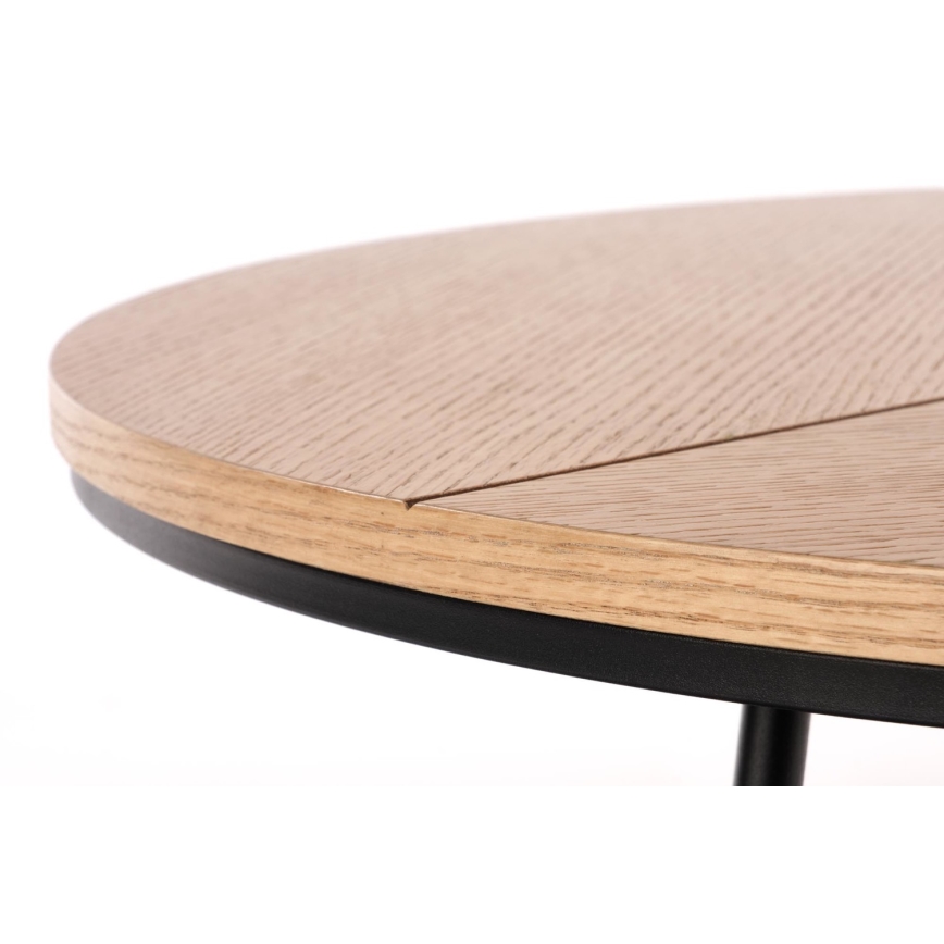 Soffbord KARIDA 41x80 cm beige/svart