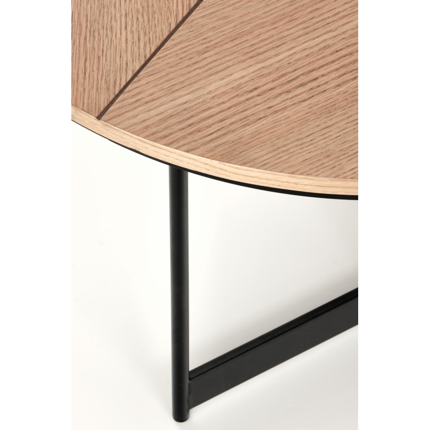 Soffbord KARIDA 41x80 cm beige/svart