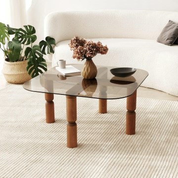 Soffbord KEI 40x80 cm brun/brons