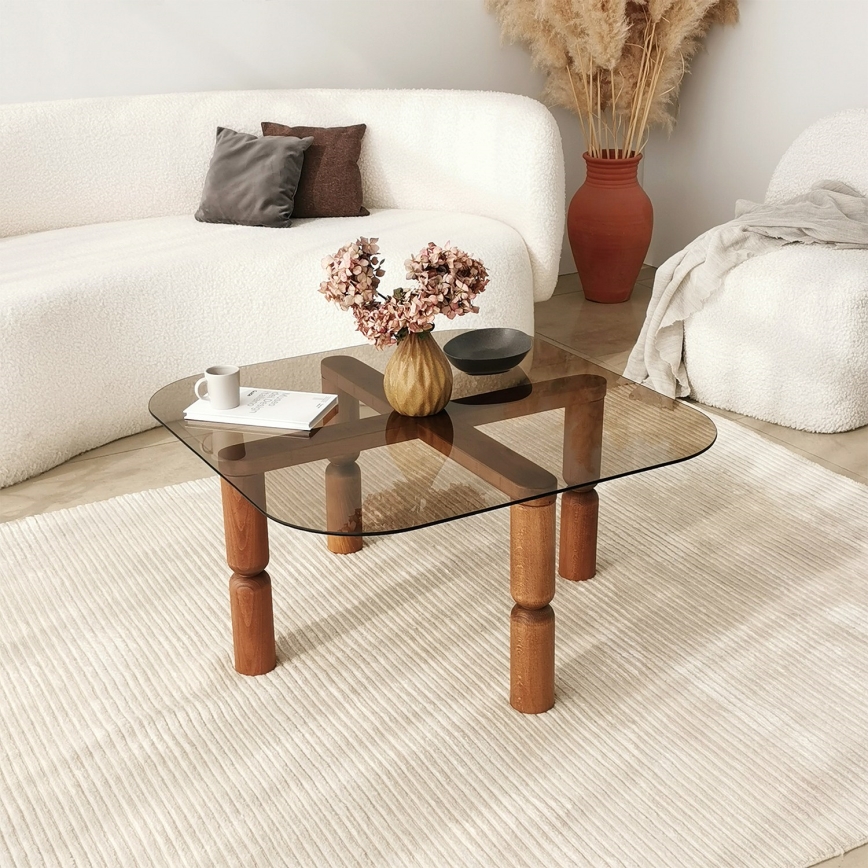 Soffbord KEI 40x80 cm brun/brons