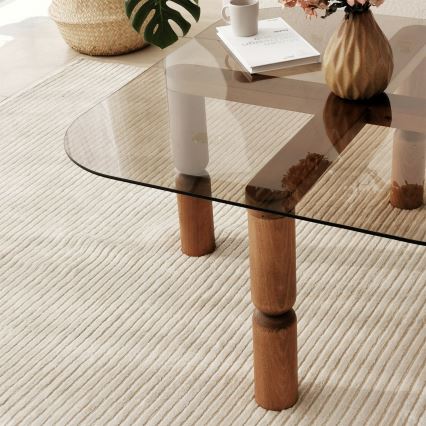 Soffbord KEI 40x80 cm brun/brons