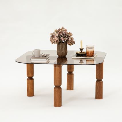 Soffbord KEI 40x80 cm brun/brons