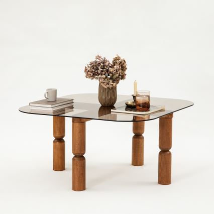 Soffbord KEI 40x80 cm brun/brons
