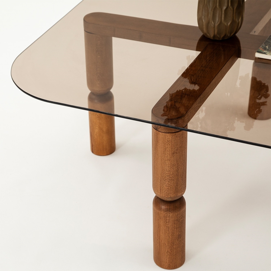 Soffbord KEI 40x80 cm brun/brons