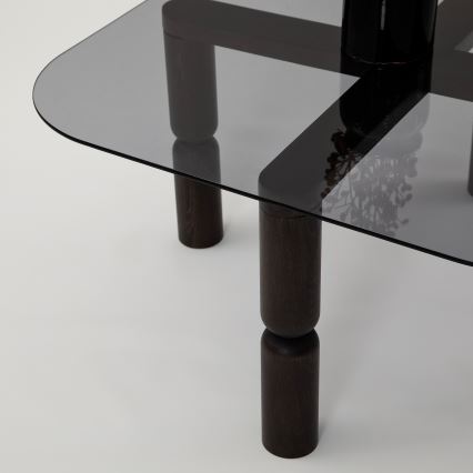 Soffbord KEI 40x80 cm brun/svart