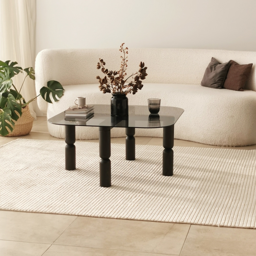 Soffbord KEI 40x80 cm brun/svart