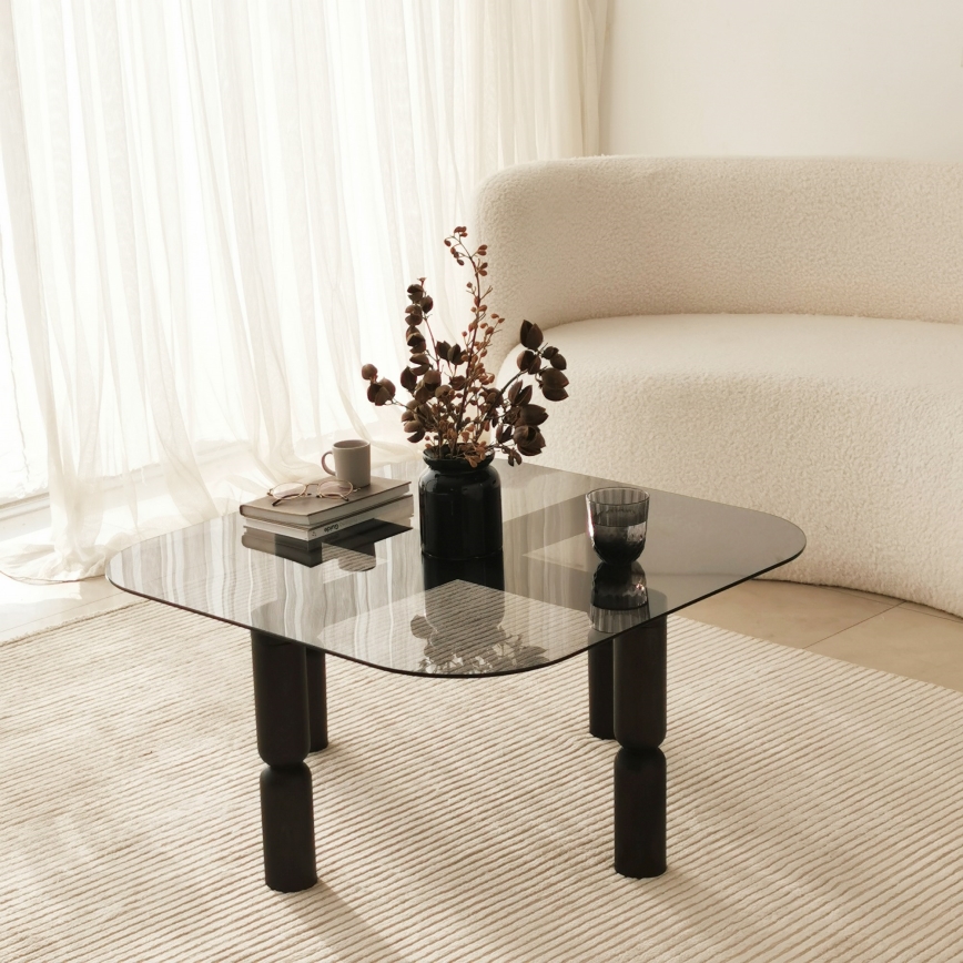 Soffbord KEI 40x80 cm brun/svart