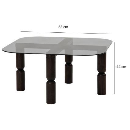 Soffbord KEI 40x80 cm brun/svart
