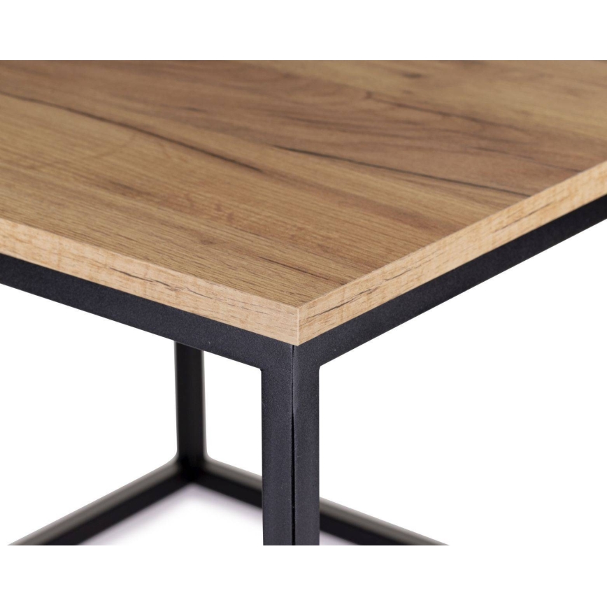 Soffbord KVADRATO 50x61 cm svart