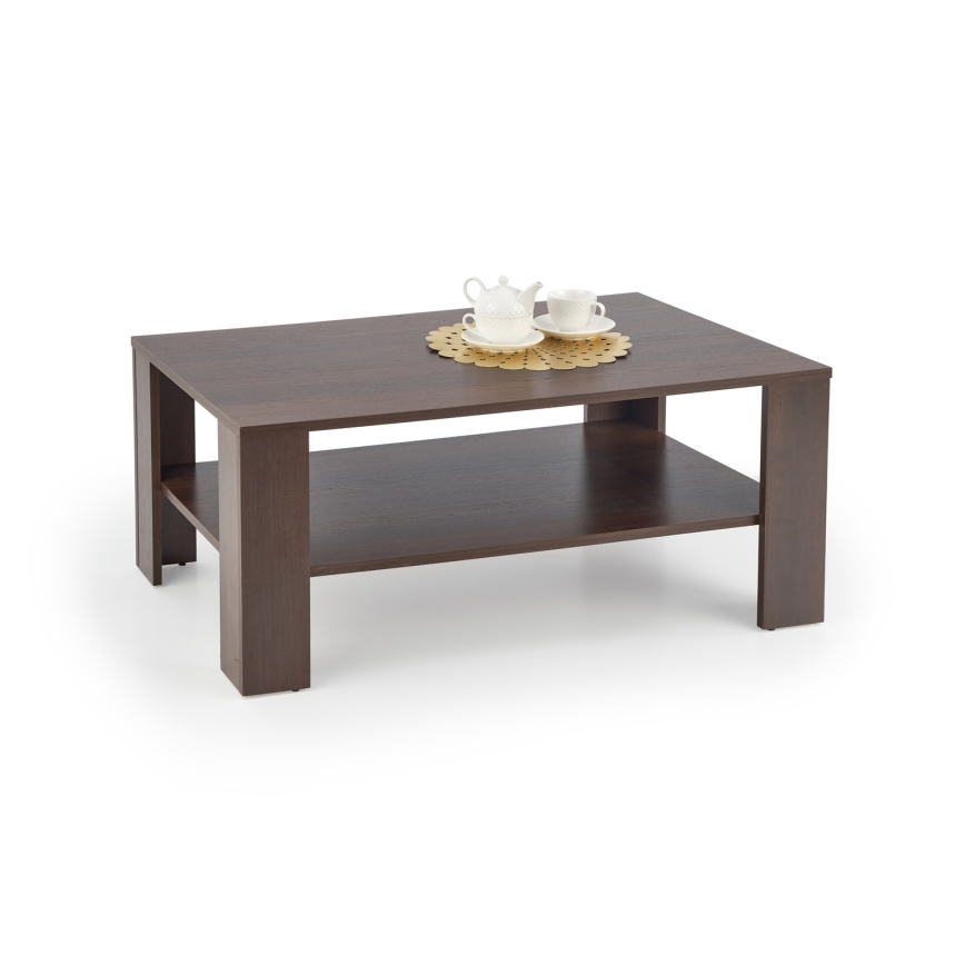 Soffbord KWADRO 53x110 cm mörk valnöt
