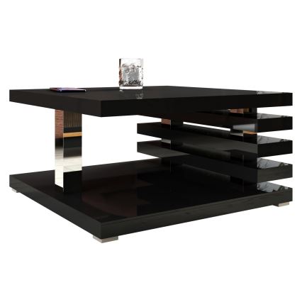 Soffbord KYOTO 31x60 cm högblank svart