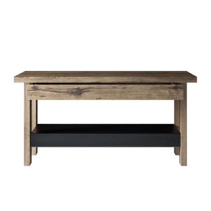 Soffbord LANDU 50x100 cm brun/svart