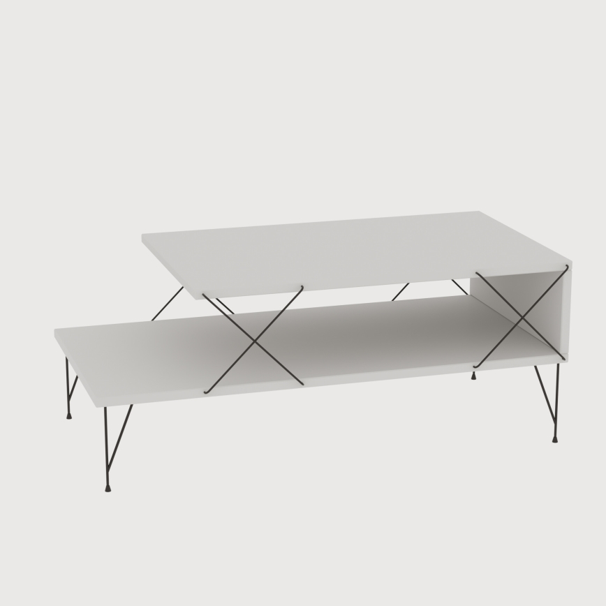 Soffbord LOIRE 40x100 cm vit