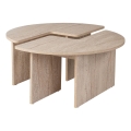 Soffbord LUVIA med beige marmordekor