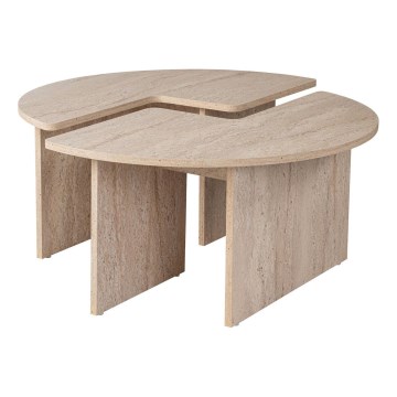 Soffbord LUVIA med beige marmordekor