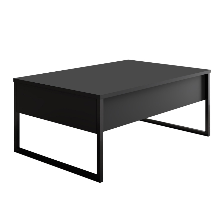 Soffbord LUXE 40x90 cm antracit/svart