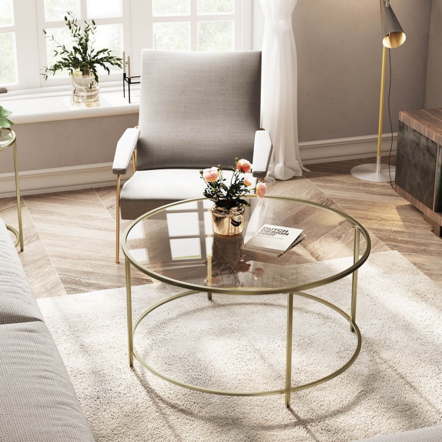 Soffbord LYRA, guld