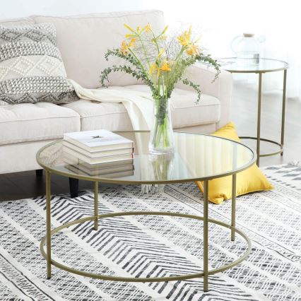 Soffbord LYRA, guld