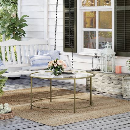 Soffbord LYRA, guld