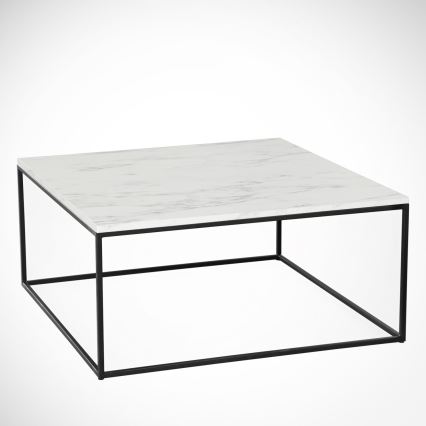 Soffbord MARMO 43x75 cm svart/vit