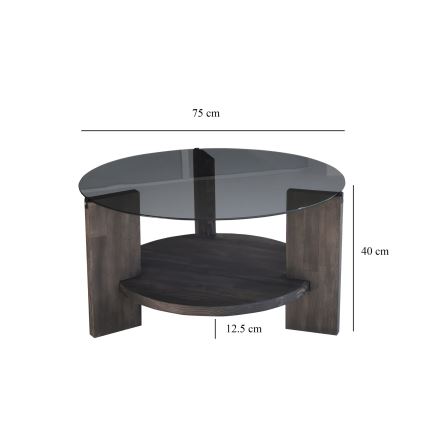 Soffbord MONDO 40x75 cm tall/svart