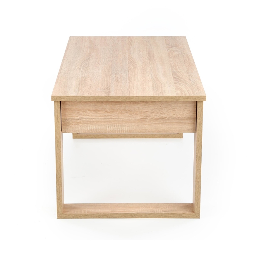 Soffbord med drawers NEA 52x110 cm beige/ek sonoma