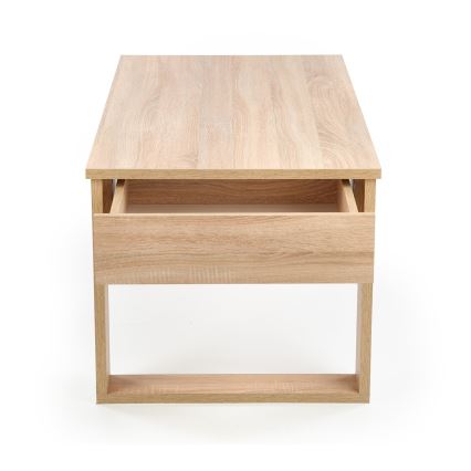 Soffbord med drawers NEA 52x110 cm beige/ek sonoma