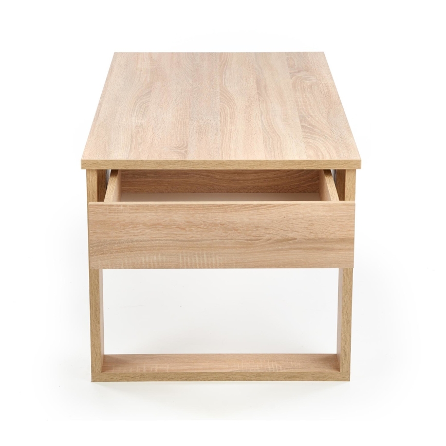 Soffbord med drawers NEA 52x110 cm beige/ek sonoma