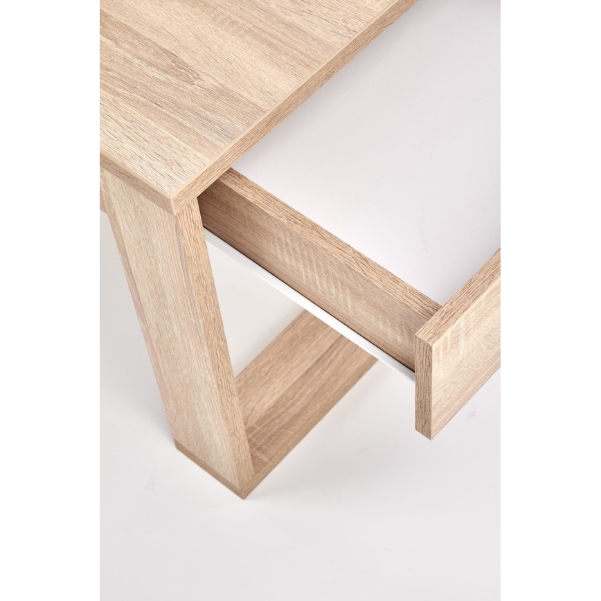 Soffbord med drawers NEA 52x110 cm beige/ek sonoma