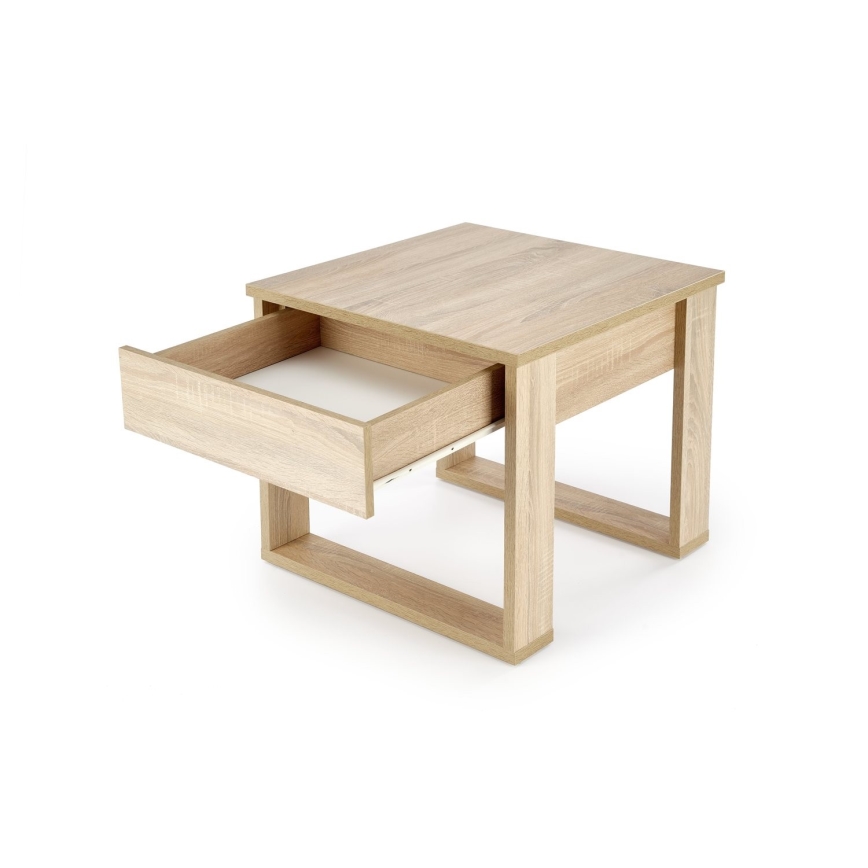 Soffbord med en drawer NEA 52x60 cm ek sonoma