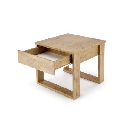 Soffbord med en drawer NEA 52x60 cm ek wotan