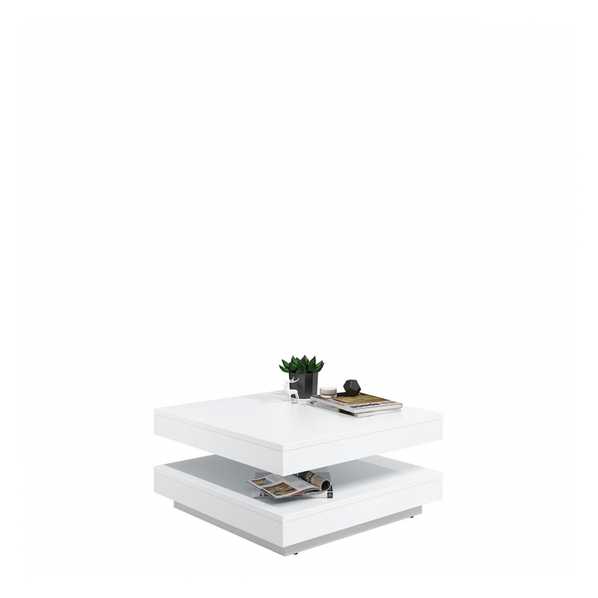 Soffbord NENANI 34x70 cm vit/ek wotan