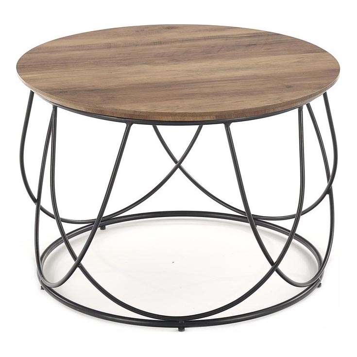 Soffbord NUBIRA 41x60 cm svart/brun
