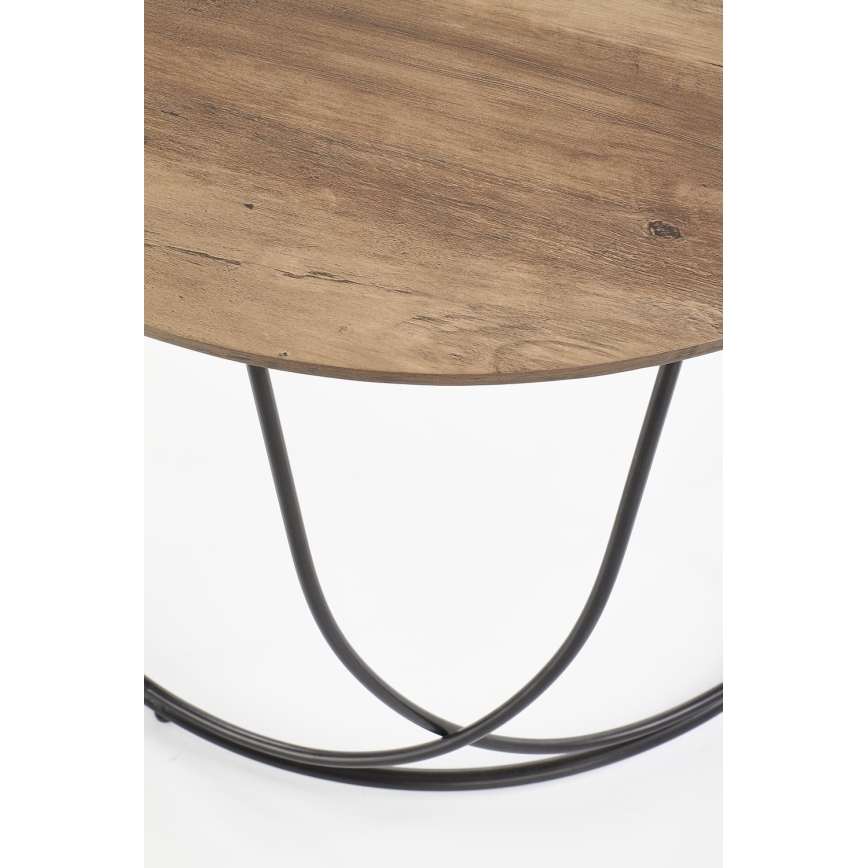 Soffbord NUBIRA 41x60 cm svart/brun