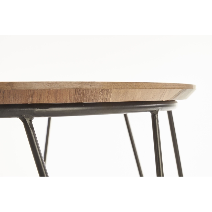 Soffbord NUBIRA 41x60 cm svart/brun