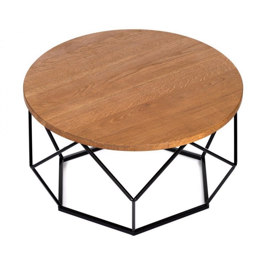 Soffbord OAKLOFT 40x70 cm svart/ek