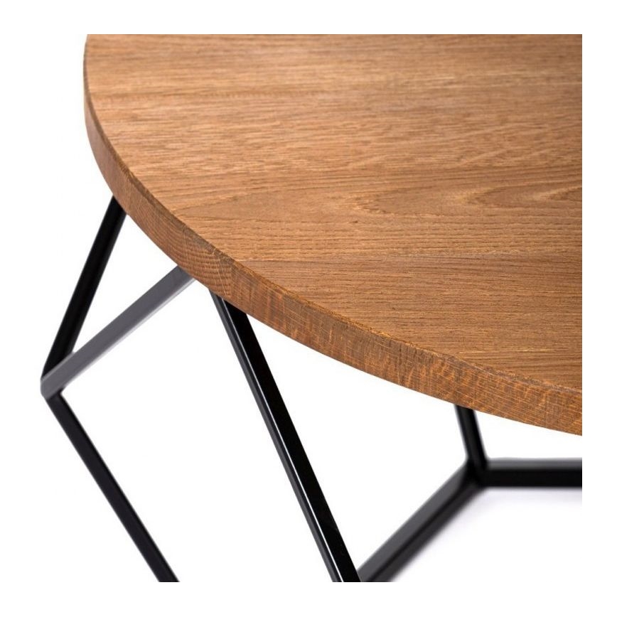 Soffbord OAKLOFT 40x70 cm svart/ek