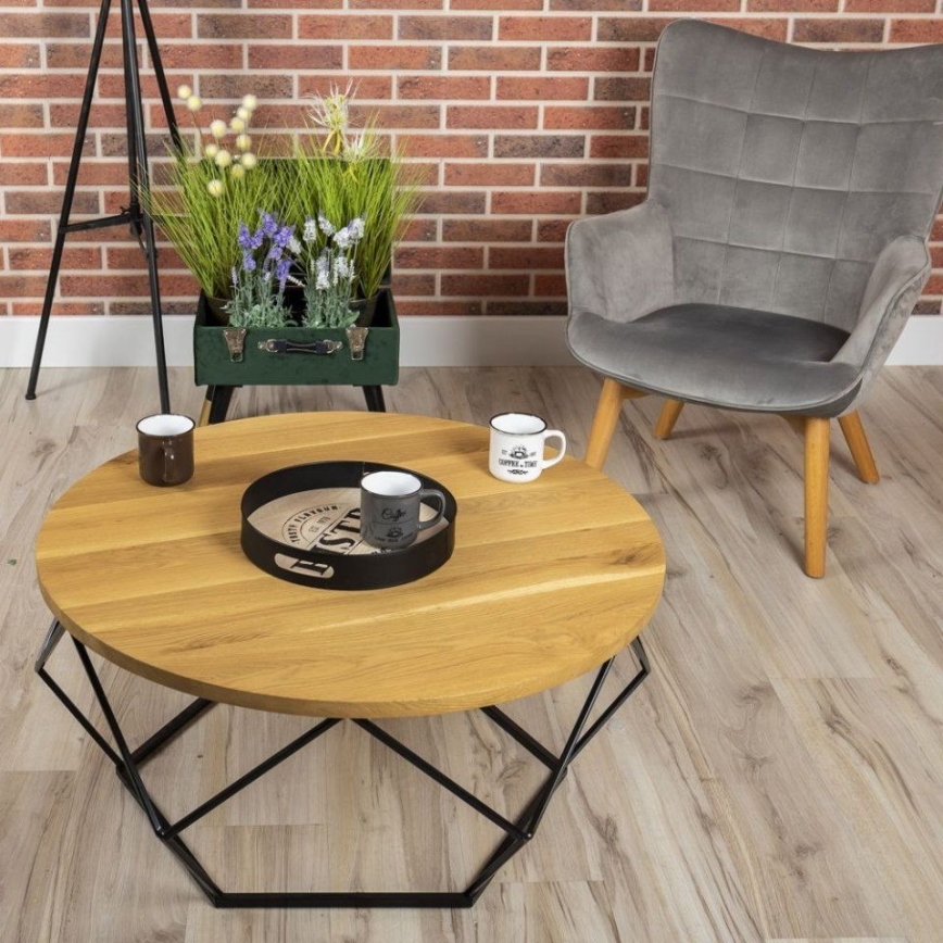 Soffbord OAKLOFT 41,5x90 cm svart/ek
