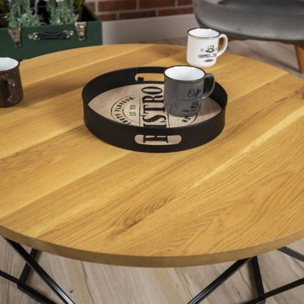 Soffbord OAKLOFT 41,5x90 cm svart/ek