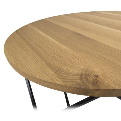 Soffbord OAKLOFT 41,5x90 cm svart/ek