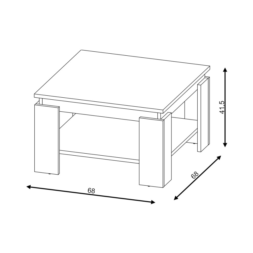 Soffbord OLAF ek artisan/antracit