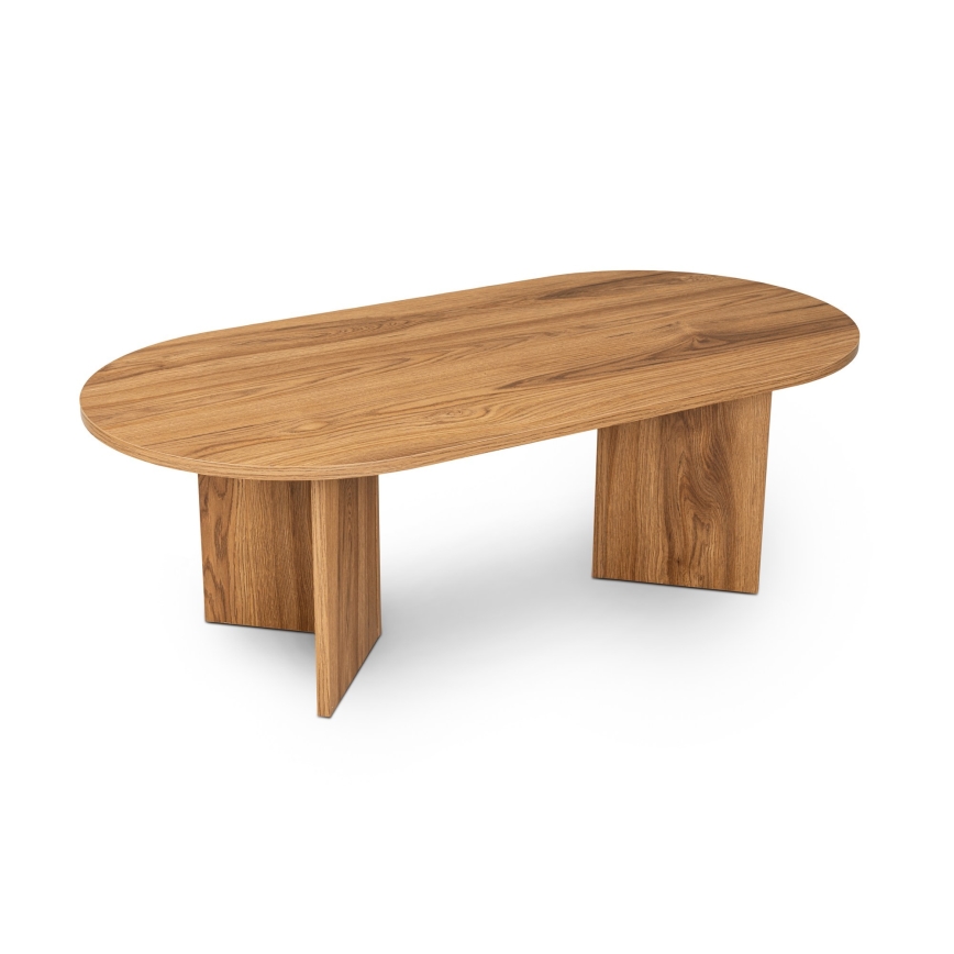 Soffbord OVAL 60x120 cm brun