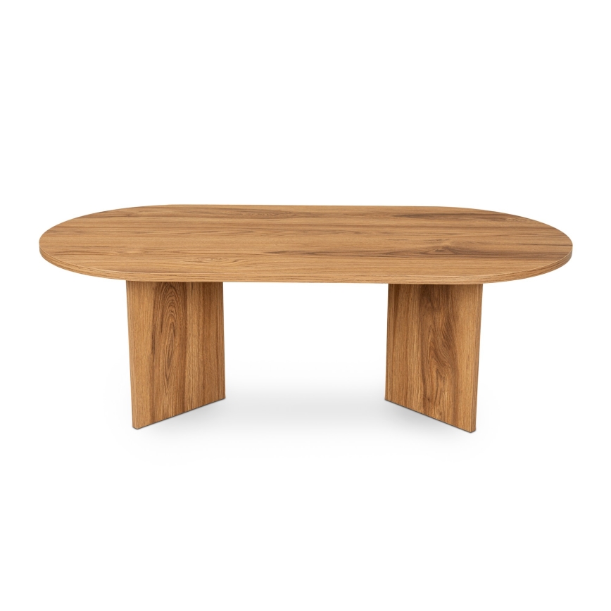 Soffbord OVAL 60x120 cm brun