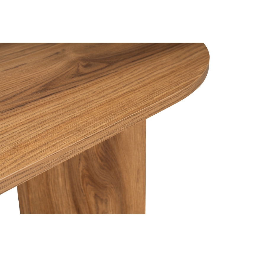 Soffbord OVAL 60x120 cm brun