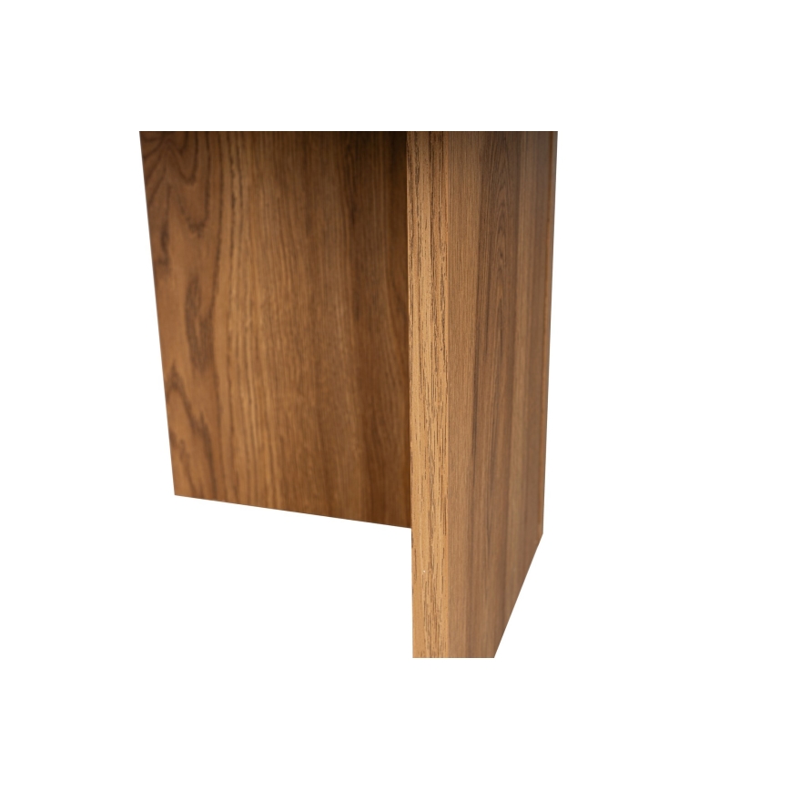 Soffbord OVAL 60x120 cm brun